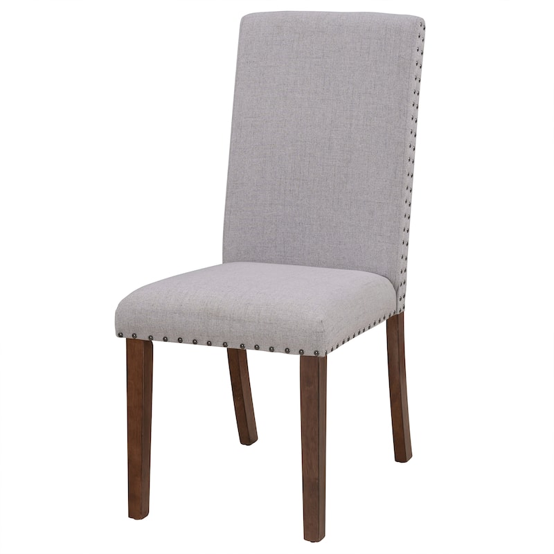 Abegail Upholstered Dining Chairs w/ Copper Nails - 39.17