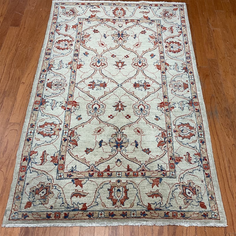 HERAT ORIENTAL Handmade Oushak Wool Rug - 4' x 6'