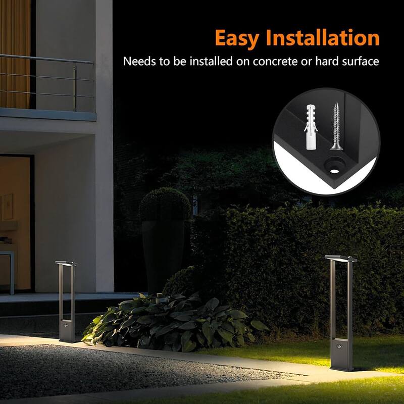 Dusk to Dawn Solar Outdoor Landscape Path Light Exterior Motion Sensor Lights IP65 Waterproof Energy-Saving Lantern