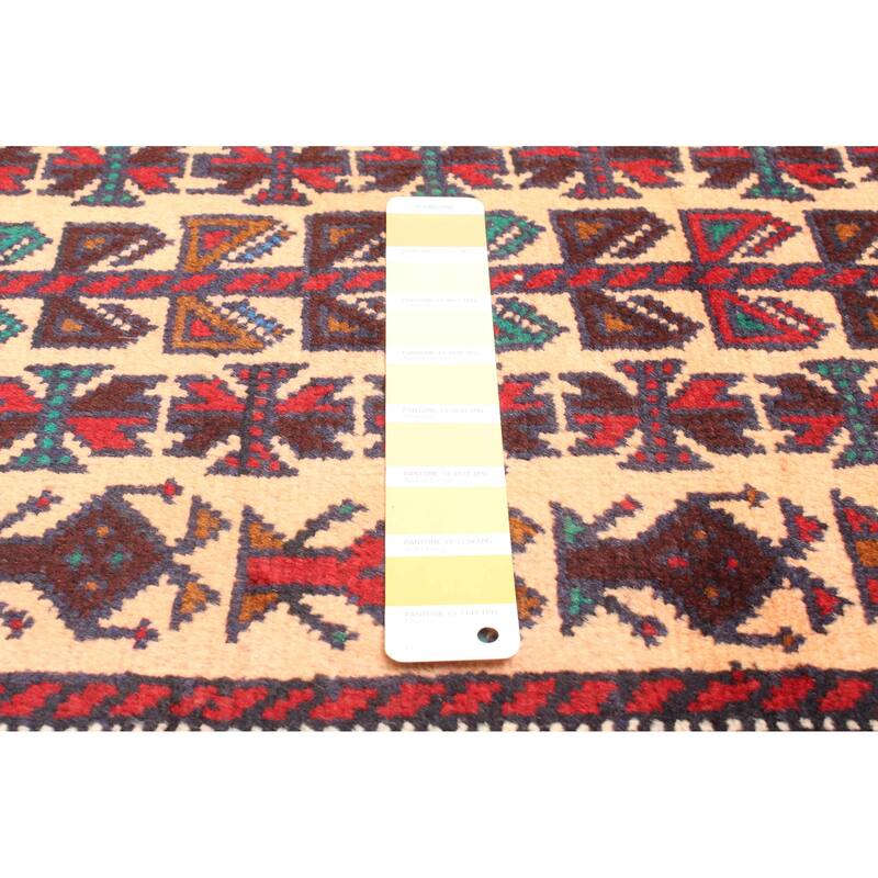 ECARPETGALLERY Hand-knotted Teimani Light Brown Wool Rug - 2'10 x 4'8