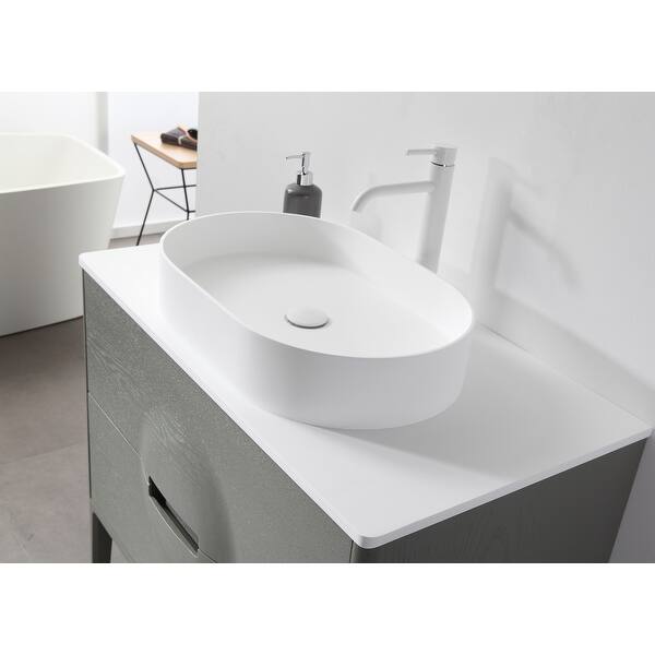 Shop Cmos 36 Green Whitewash Freestanding Modern Bathroom Vanity Set Overstock 31286457 Cream