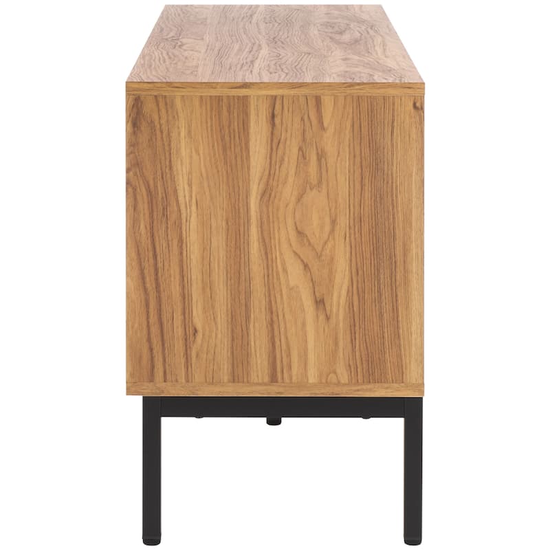 SAFAVIEH Lylia 4-Door Entertainment Media Stand (Fits up to 65" Flatscreen TV) - 60.8 in. x 17.7 in. x 24.6 in.