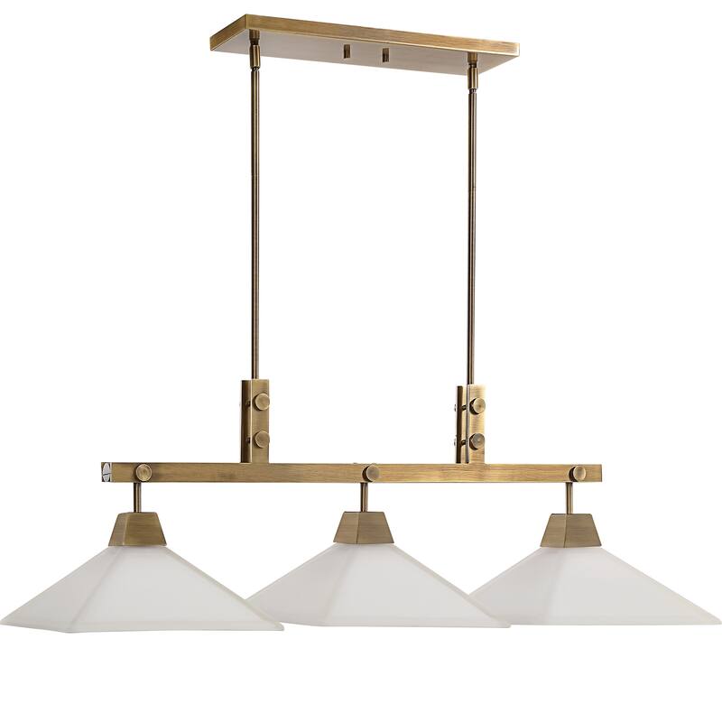 Uttermost Brookdale Industrial 3-Light Linear Chandelier