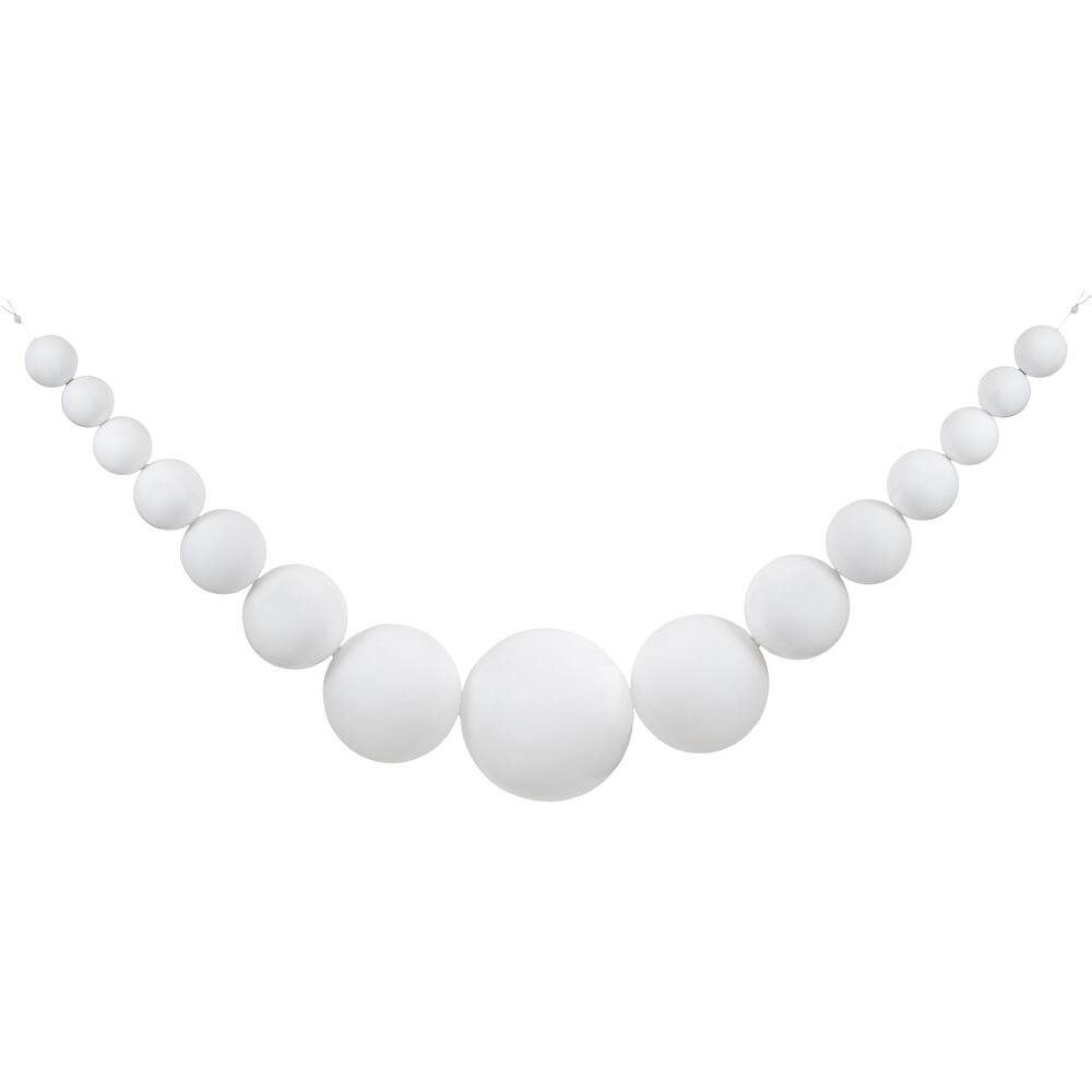 6' Shiny and Matte Shatterproof Ball Christmas Swag