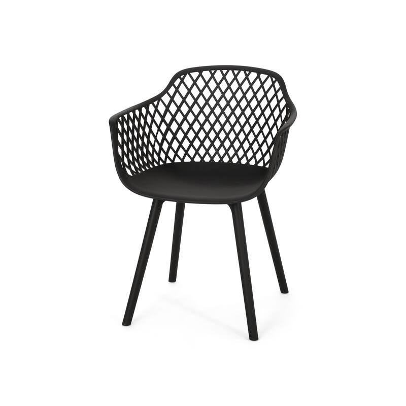 Poppy Outdoor Modern Dining Chair (Set of 2) by Christopher Knight Home