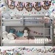 preview thumbnail 2 of 11, Safety Design Twin over Twin Floor Bunk Bed with Ladder