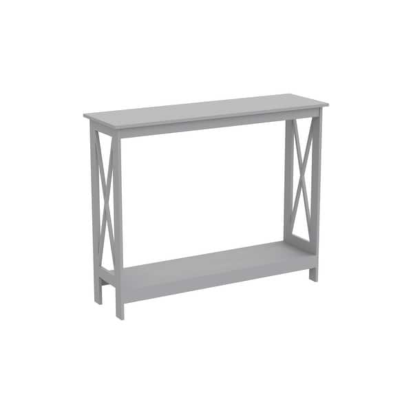 Console Table 39 5l Light Grey 1 Shelf 39 5 X 11 75 X 31 5 Overstock 31748737