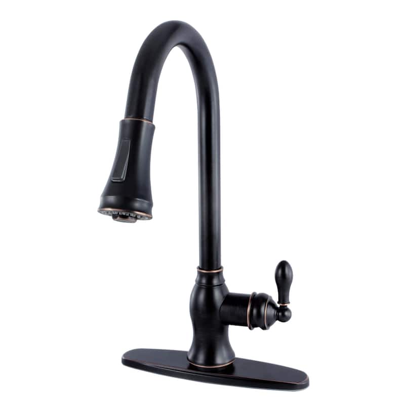 Kingston Brass American Classic 1.8 GPM Single Hole Pull Down Kitchen