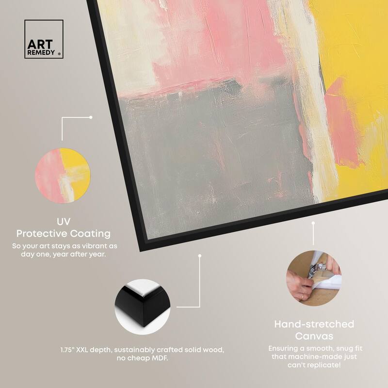 Blush and Sunshine Canvas by Art Remedy
