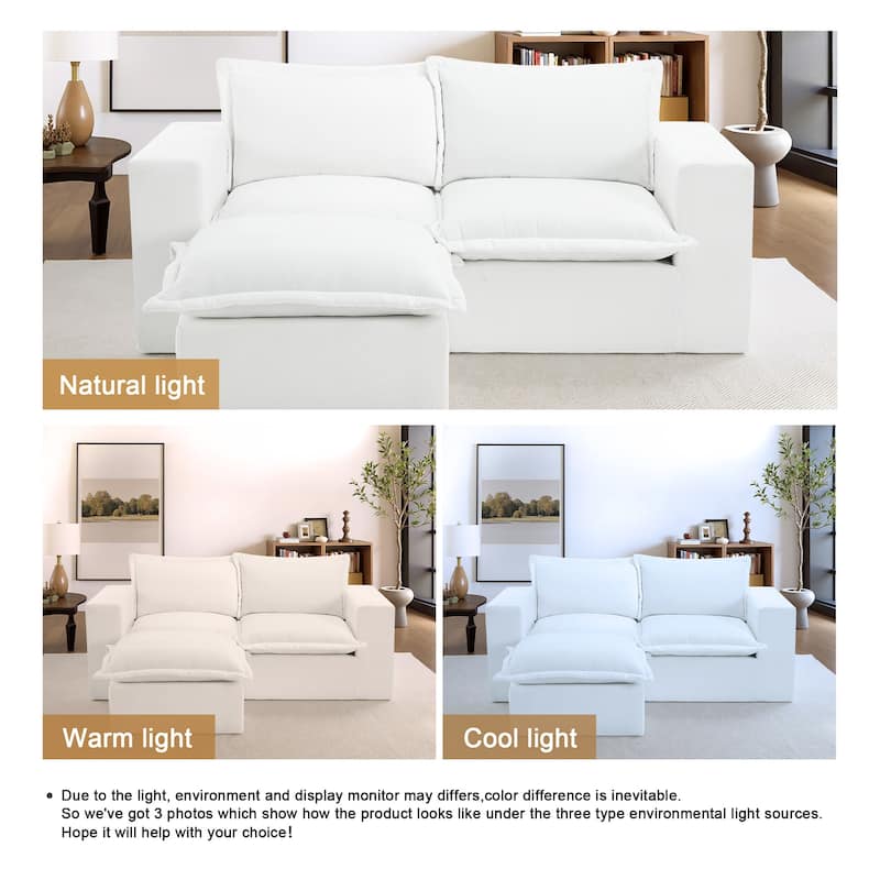 Comfy Cloud Couch Plush Modular Sectional Sofa For Living Room