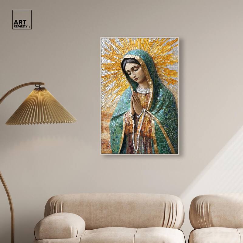 Tessellated Tepeyac Vision Canvas by Art Remedy
