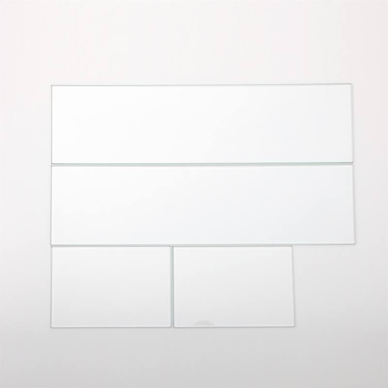 Outdoor Rectangular Glass Wind Guard for Gas Fire Pit