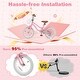 preview thumbnail 16 of 16, Kids Bike with Training Wheels and Basket for Ages 3-8 Boys Girls