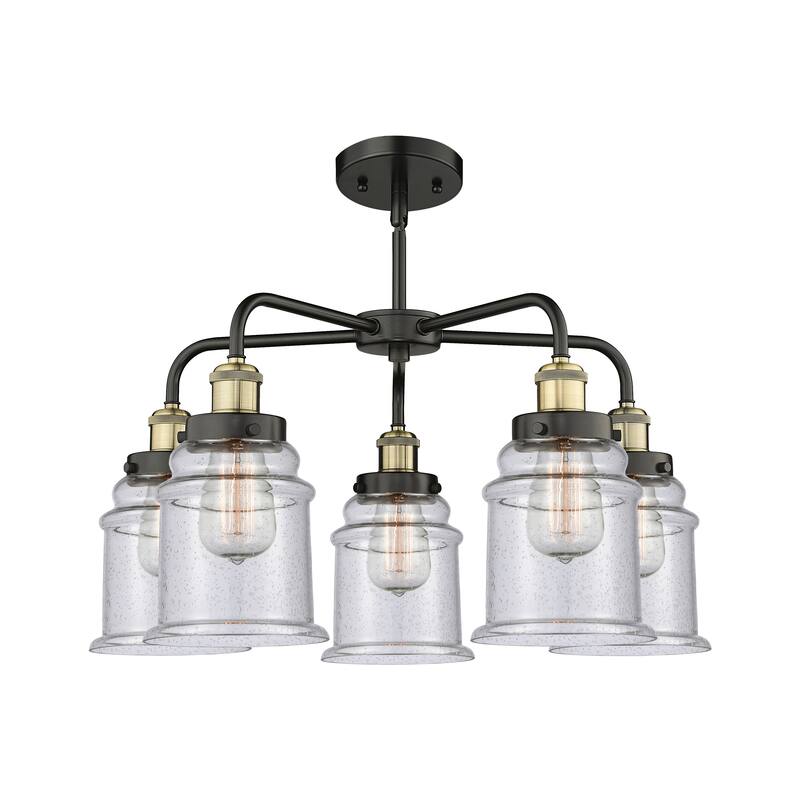 Innovations Lighting Canton - 5 Light 24" Stem Hung Chandelier
