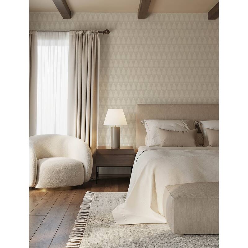 A-Street Prints Mirko Grey Ogee Wallpaper