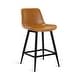 preview thumbnail 3 of 43, LUE BONA Faux Leather Bar Stools Counter Height Stools with Backs and Metal Legs (Set of 4)