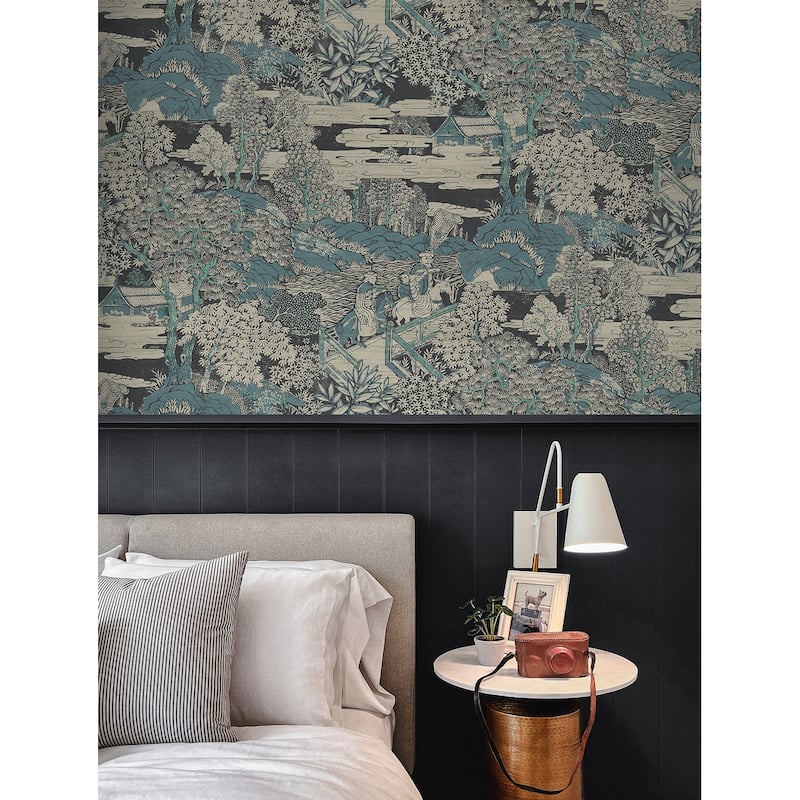 Seabrook Designs Tory Garden Unpasted Wallpaper