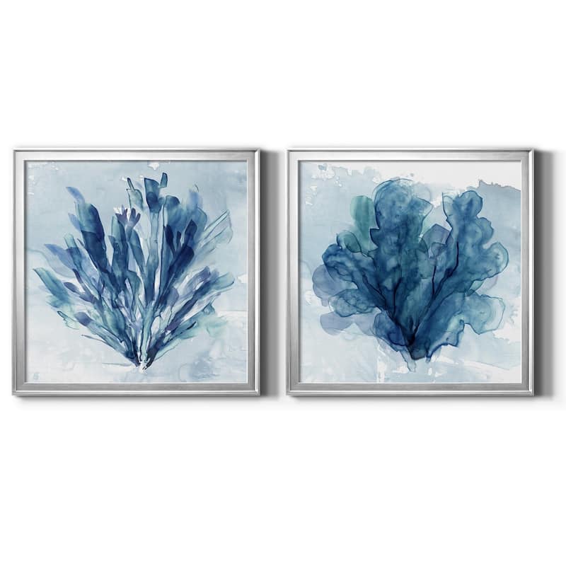Coastal Coral I-Premium Framed Canvas - Ready to Hang - Multi-Color - 26.5x26.5 - Silver