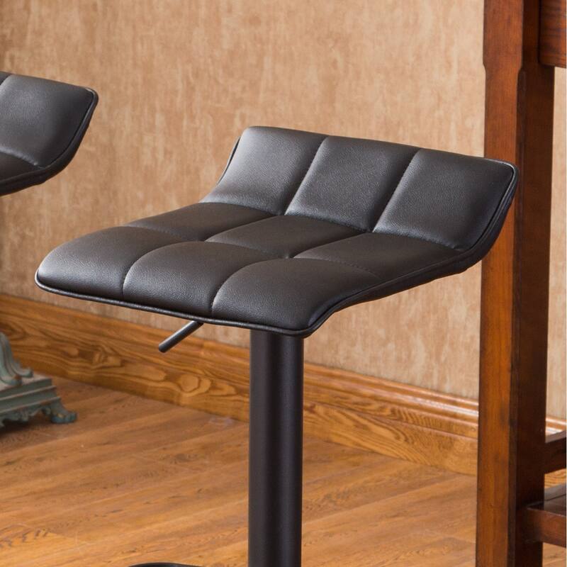 Modern 3-Piece Dining Set with Adjustable Height Bar Table & 2 Swivel Stools