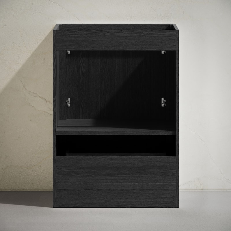 Virage 24" Freestanding Bathroom Vanity In Black Oak Without Sink Top - 24