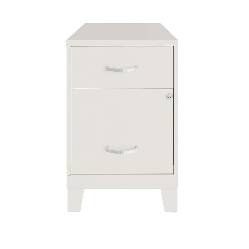 Space Solutions 18"D 2 Drawer Vertical File Cabinet with Accessory Drawer and Legs