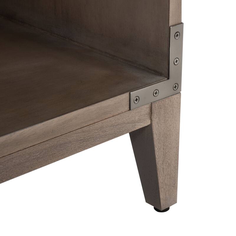 SAFAVIEH Couture Guitta 1-Drawer 1-Shelf Wood Nightstand