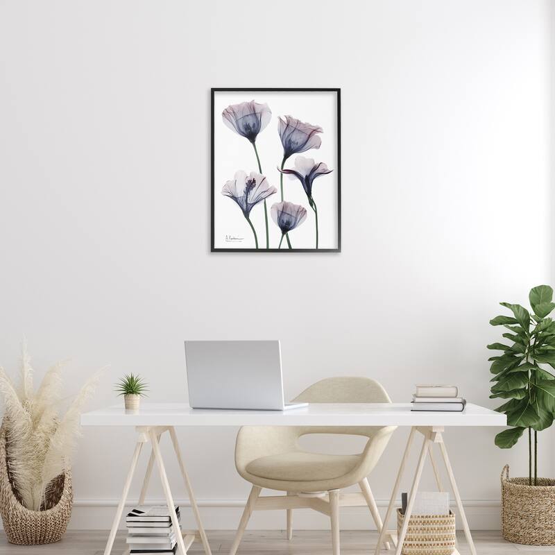 Stupell Subtle Fresh Flowers Framed Giclee Art Design By Albert Koetsier