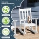 preview thumbnail 46 of 63, Laguna Kids Outdoor Poly Rocking Chair with Side Table 3-Piece Set