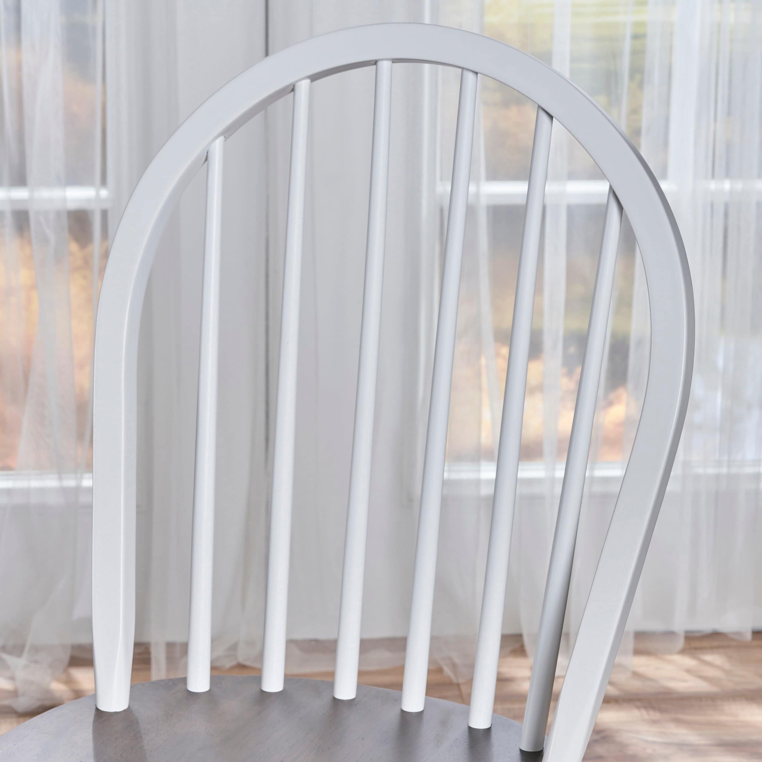 Declan Farmhouse Spindle Dining Chairs Set of 2 High Back-image