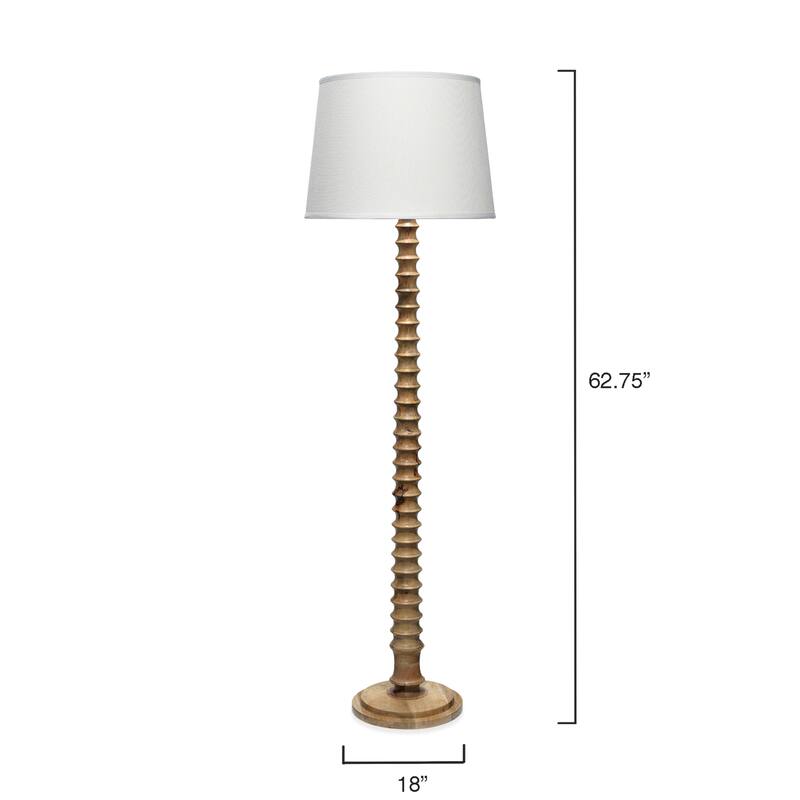 Jamie Young Revolution 1-Light Wood Floor Lamp