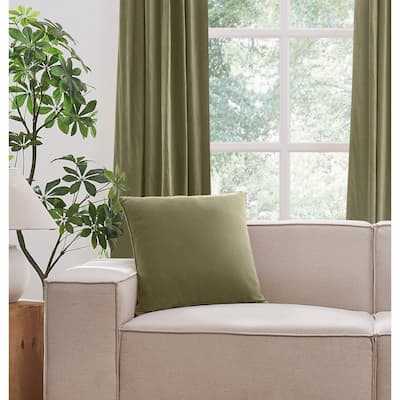 Brooklyn Loom Matte Cotton Velvet Decorative Pillow