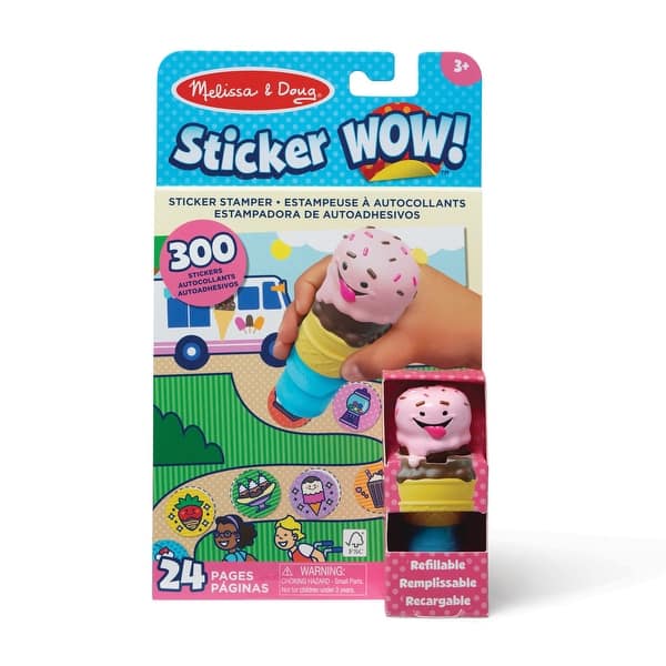 slide 2 of 8, Melissa & Doug Sticker WOW Activity Pad Set - Ice Cream - Multi Multi - Kids