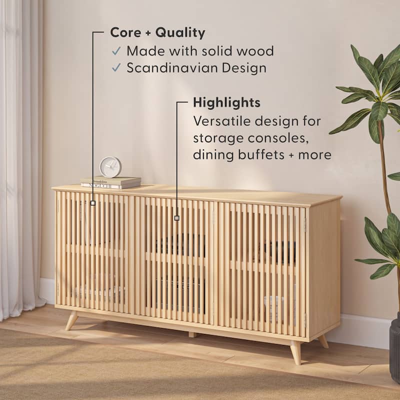 Plank and Beam Mid-Century Modern Buffet Sideboard/TV Stand