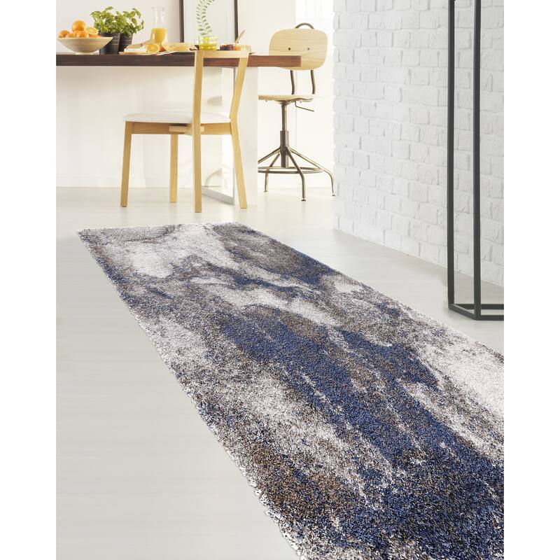 Noori Rug Lux Adrian Abstract Modern 2-inch Thick Shag Rug