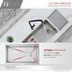 preview thumbnail 52 of 63, Undermount 33" Workstation Single-Bowl Stainless Steel Kitchen Sink
