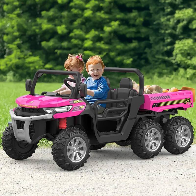 24V 2 Seater Ride On Dump Truck with Remote Control Electric UTV Car