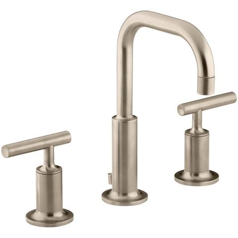 Kohler Purist 1.2 GPM Widespread Bathroom Faucet with Pop-Up Drain