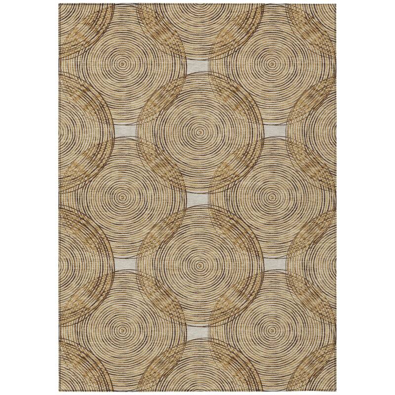 Machine Washable Indoor/ Outdoor Modern Pune Chantille Rug