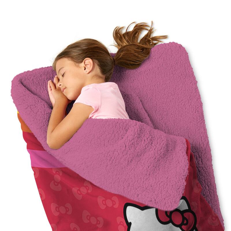 Sanrio Hello Kitty Slumber Kitty Cloud W/Sherpa Slumber Bag