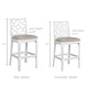 preview thumbnail 7 of 67, Natural Rattan Handmade Chippendale Cushioned Bar Stool by East at Main