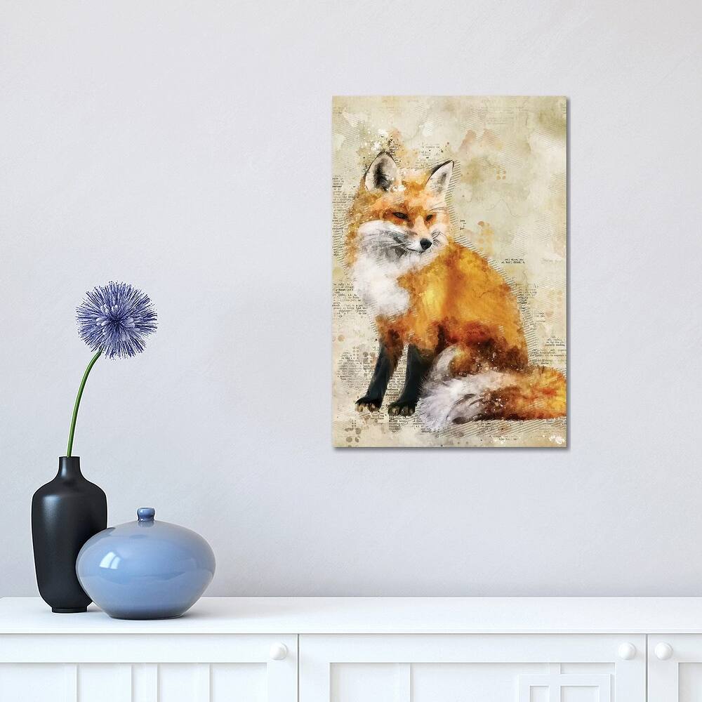 iCanvas "Fox" by Durro Art Canvas Print