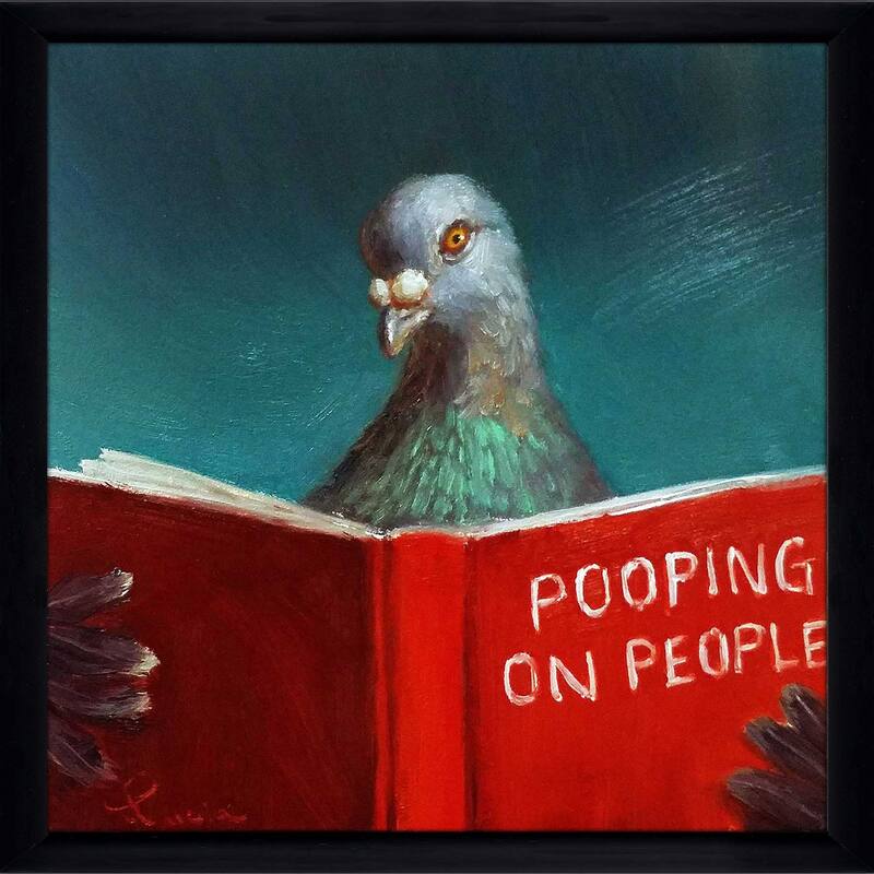 "Pooping on People" by Lucia Heffernan Print on Acrylic