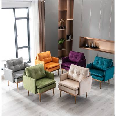 Upholstered Accent Chair Chaise Lounge Chair- 30.71"W X 28.35"D