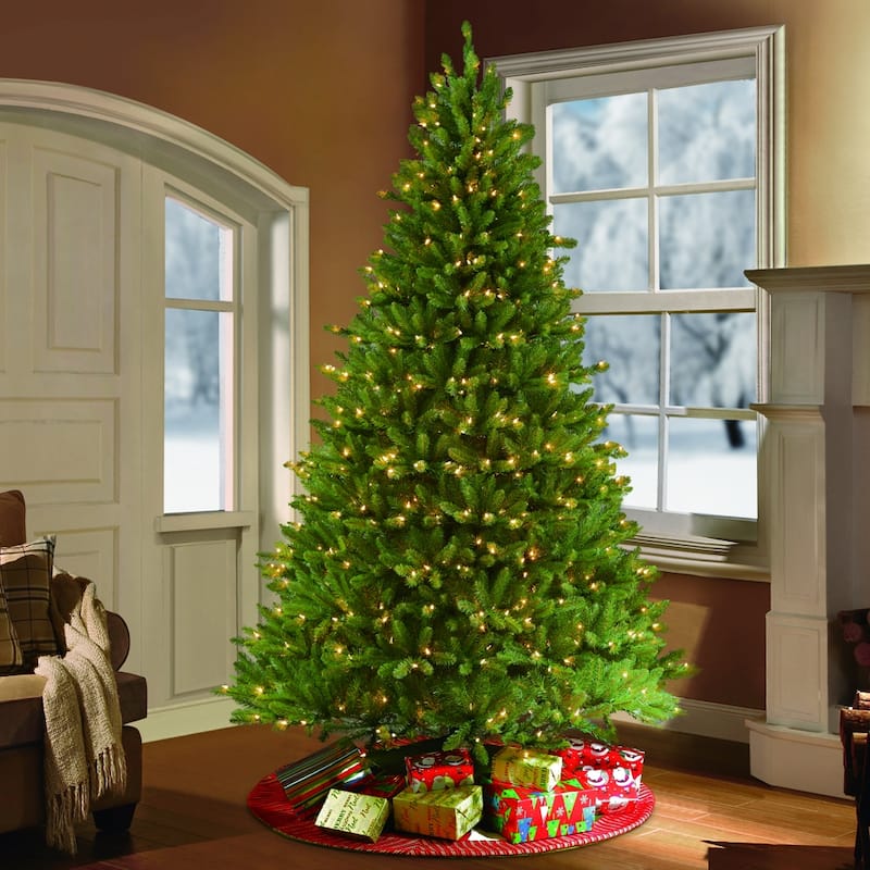 Puleo International 6.5 ft. Pre-lit Fraser Fir Artificial Tree