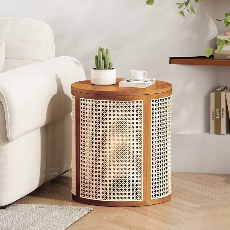 Charming Solid Wood Side Table with Versatile Appeal