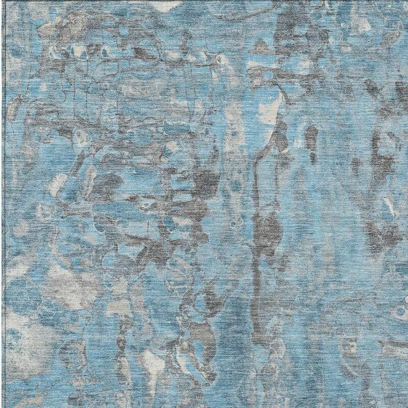 HomeRoots Abstract Transitional Rectangle Outdoor Rug