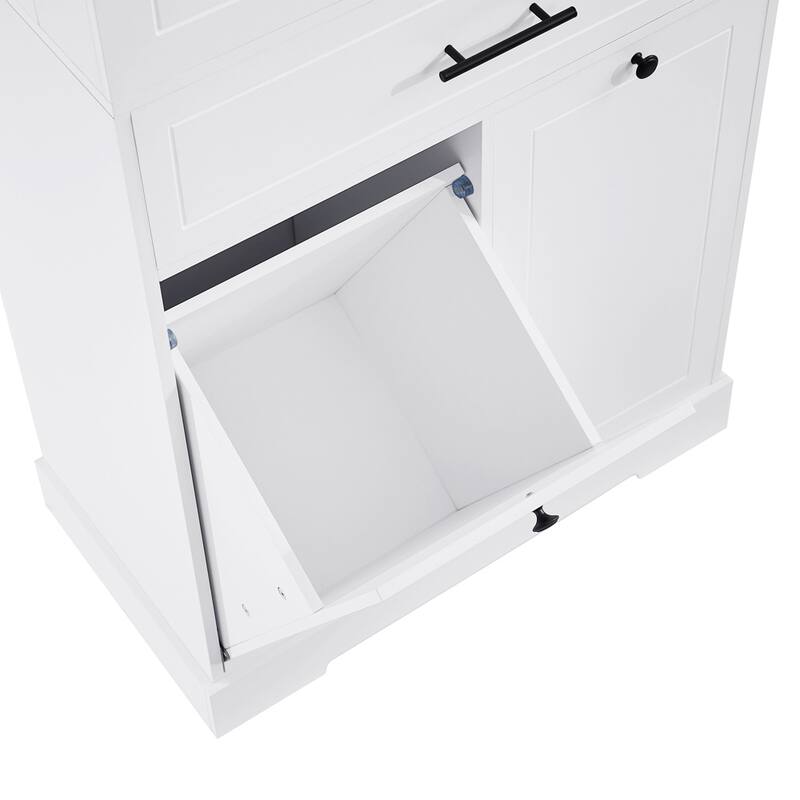 30" Modern Bath Vanity with Sink, Flip Drawer, 2 Drawers, Adj Shelf