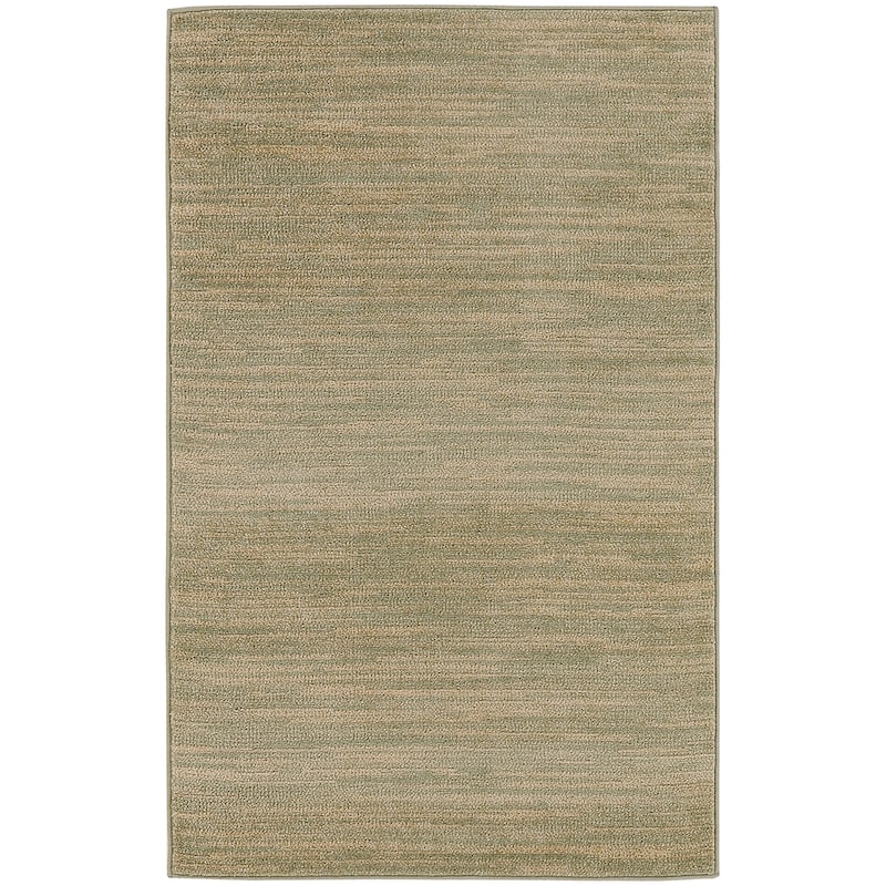 Nourison Essentials Solid Contemporary Indoor/Outdoor Area Rug - 3' x 5' - Green/Gold