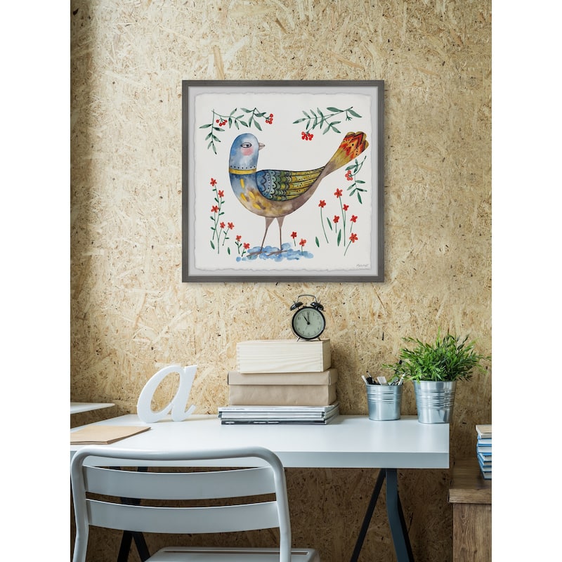 Golden Feathers Framed Print