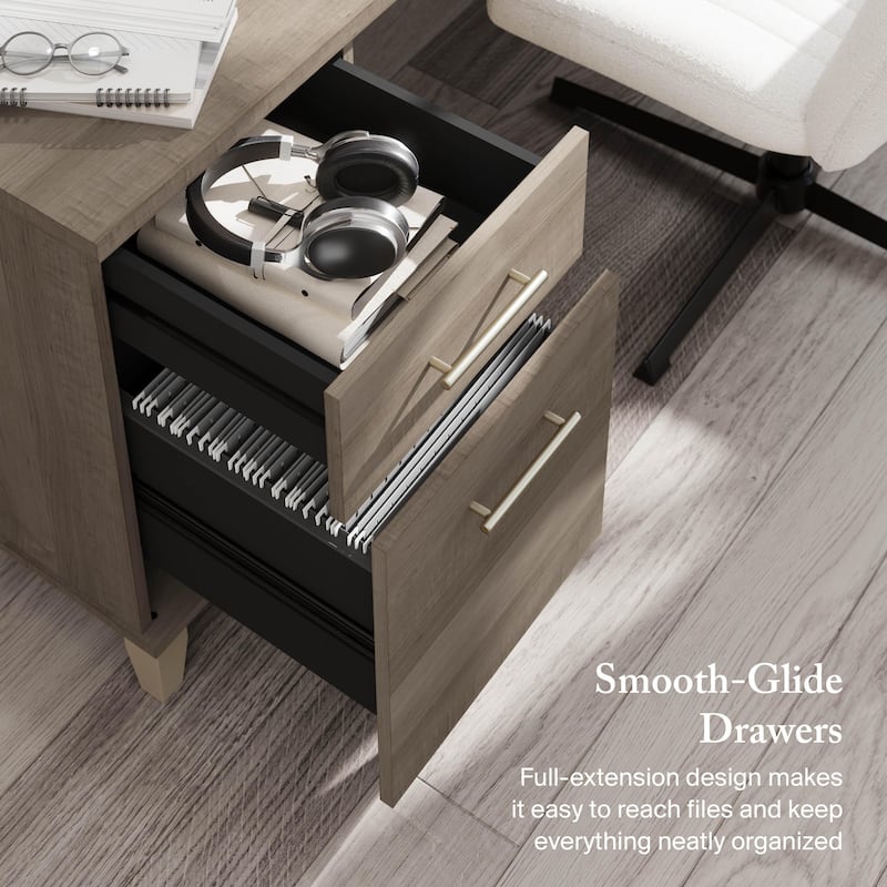 Bush Furniture Somerset 72W Office Desk with Storage Drawers